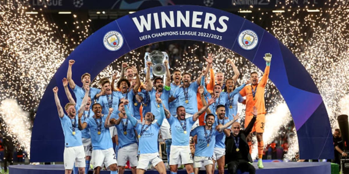 Manchester City é o último campeão da Champions League (Reprodução: Instagram)