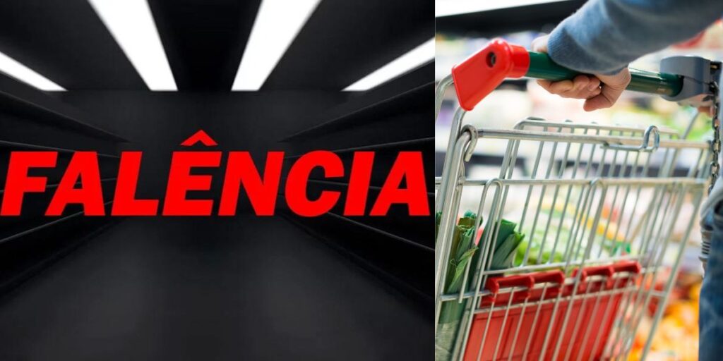 Falência rede gigante de supermercados no Brasil (Reprodução: Montagem TV Foco)