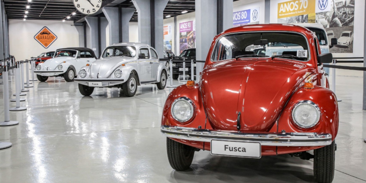 Fusca foi o segundo carro da VW no Brasil (Foto: Divulgação/Volkswagen)