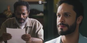 Gentil e Luigi em cenas de Terra e Paixão (Foto: Reprodução / Globo / Montagem TV Foco)