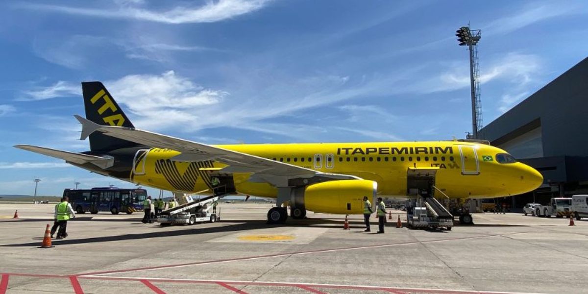 Itapemirim Transporte Aéreo foi fundada em 2020 e já enfrenta seu segundo decreto de falência (Reprodução: Internet)