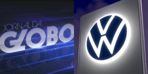 Jornal da Globo deu notícia sobre Volkswagen. Foto: Reprodução/Internet