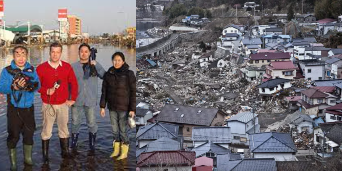 Kovalick relembrou a cobertura do devastador tsunami que atingiu o Japão em 2011 (Foto: Internet)