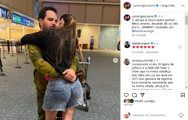 Luciano Camargo Surge Com Grande Amor E Confirma Despedida