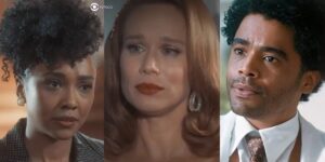 Lucília, Gilda e Orlando em Amor Perfeito (Foto: Reprodução / Globo / Montagem TV Foco)