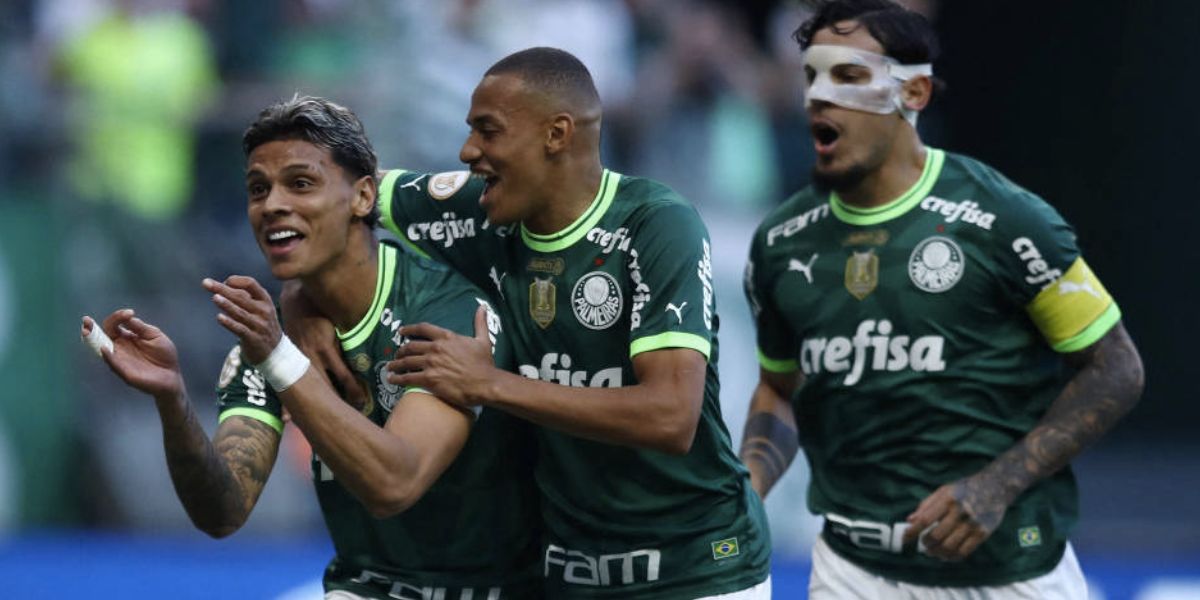 Jogadores do Palmeiras no Campeonato Brasileiro (Foto: Reuters) 