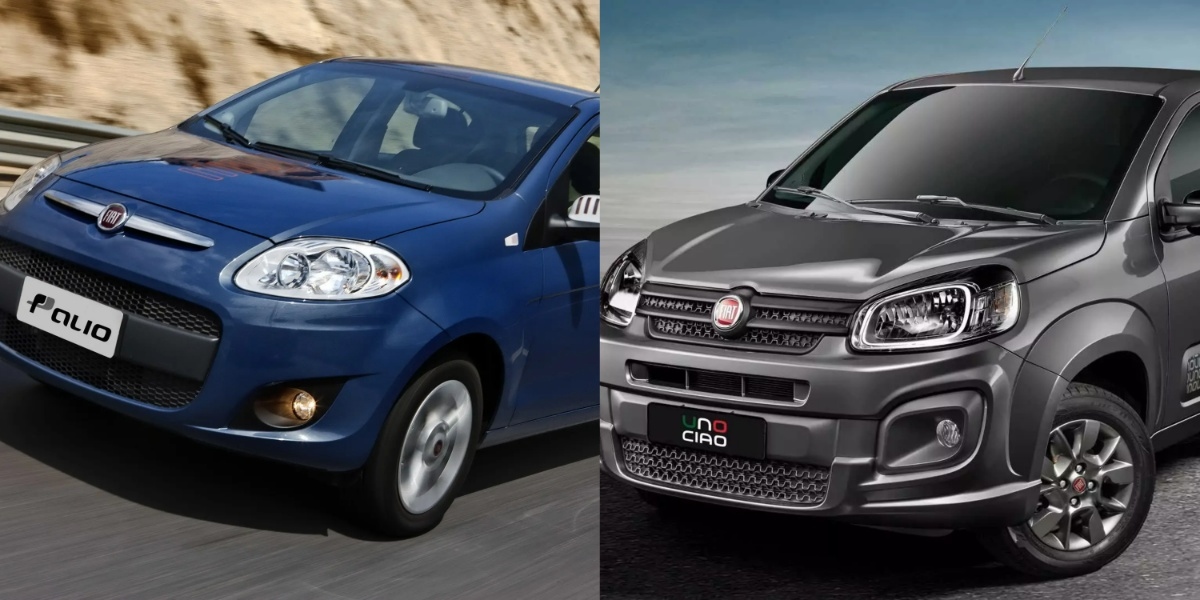 Palio e Uno já saíram de linha (Foto: Divulgação/Fiat)