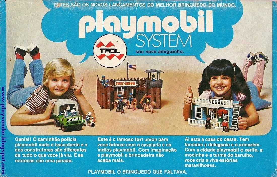 Playmobil, da Indústria de Brinquedos Trol. Foto: Reprodução/Internet