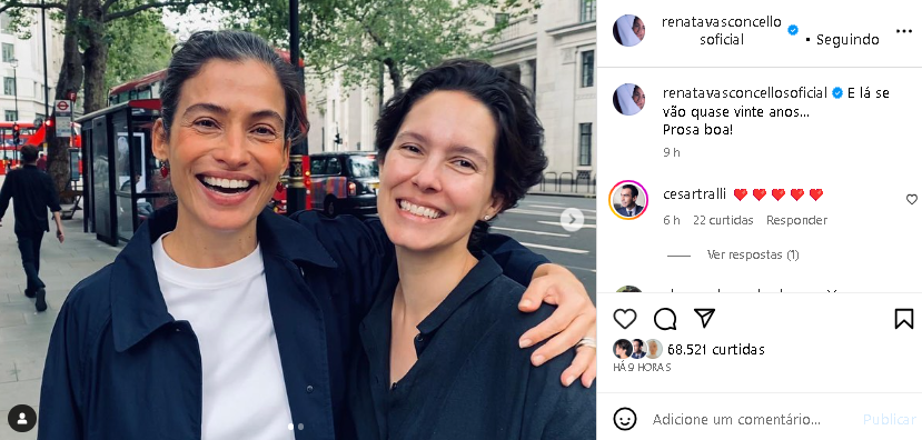 Renata Vasconcellos e Cecília Malan (Foto: Reprodução/ Instagram)