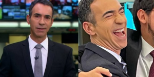 César Tralli entrega comando do Jornal Hoje para novo jornalista (Foto: Reprodução, Montagem, TV Foco)