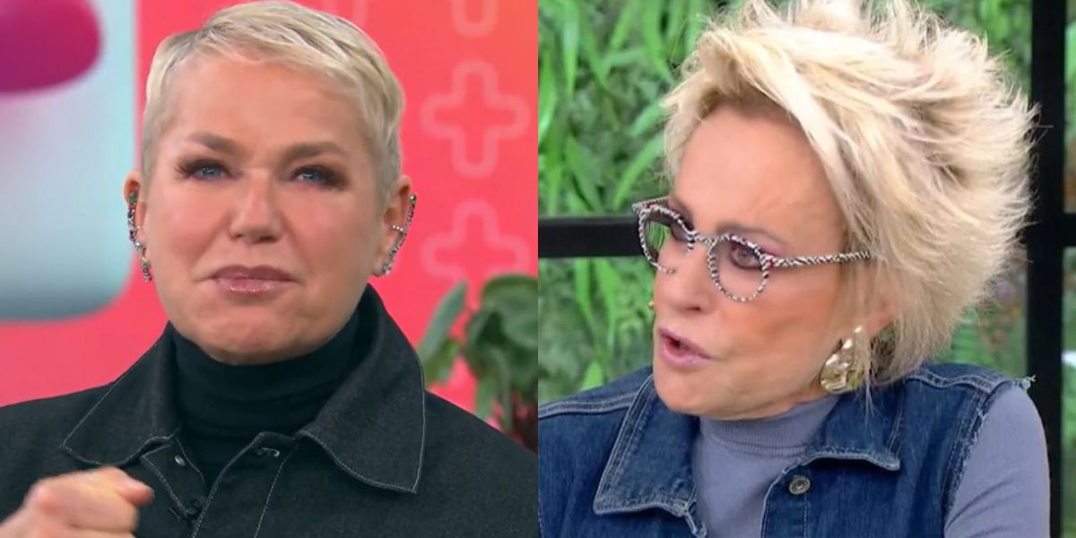 Xuxa e Ana Maria no Mais Você. Foto: Reprodução/Globo