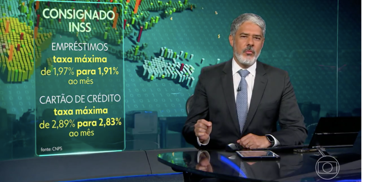 William Bonner no Jornal Nacional (Reprodução/Internet)