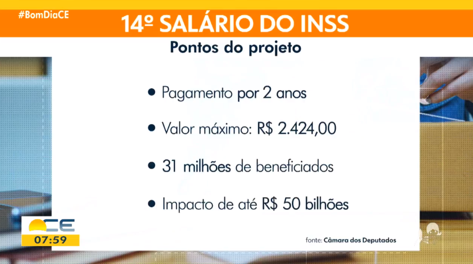 Detalhes foram expostos a respeito do 14º salário, na Globo (Foto Reprodução/Globoplay) 