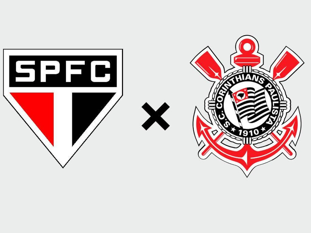 SPFC e Corinthians. Foto: Reprodução/Internet