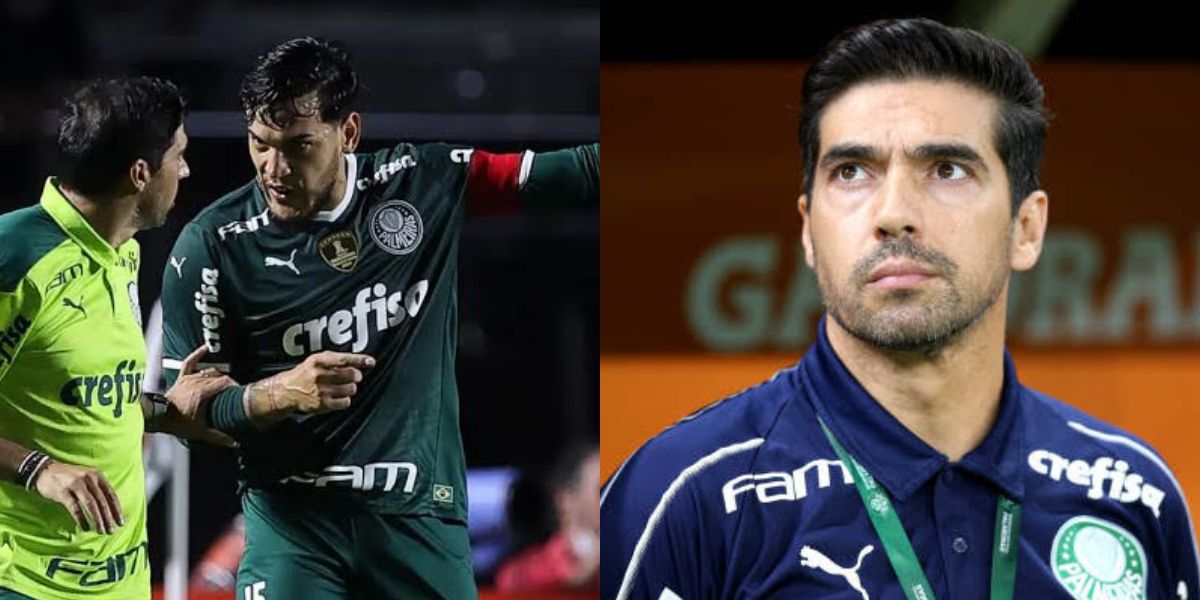 Abel Ferreira elogia Gustavo Gómez por qualidade e liderança (Montagem TV Foco).