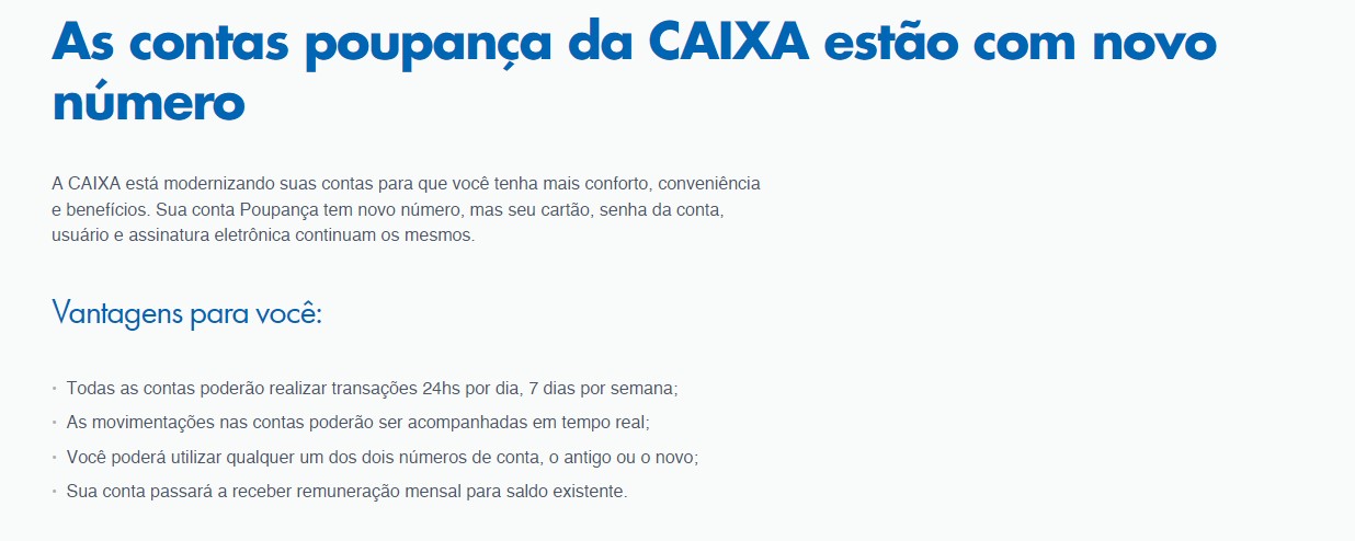 Caixa Economica makes a statement on savings (Image: Disclosure)
