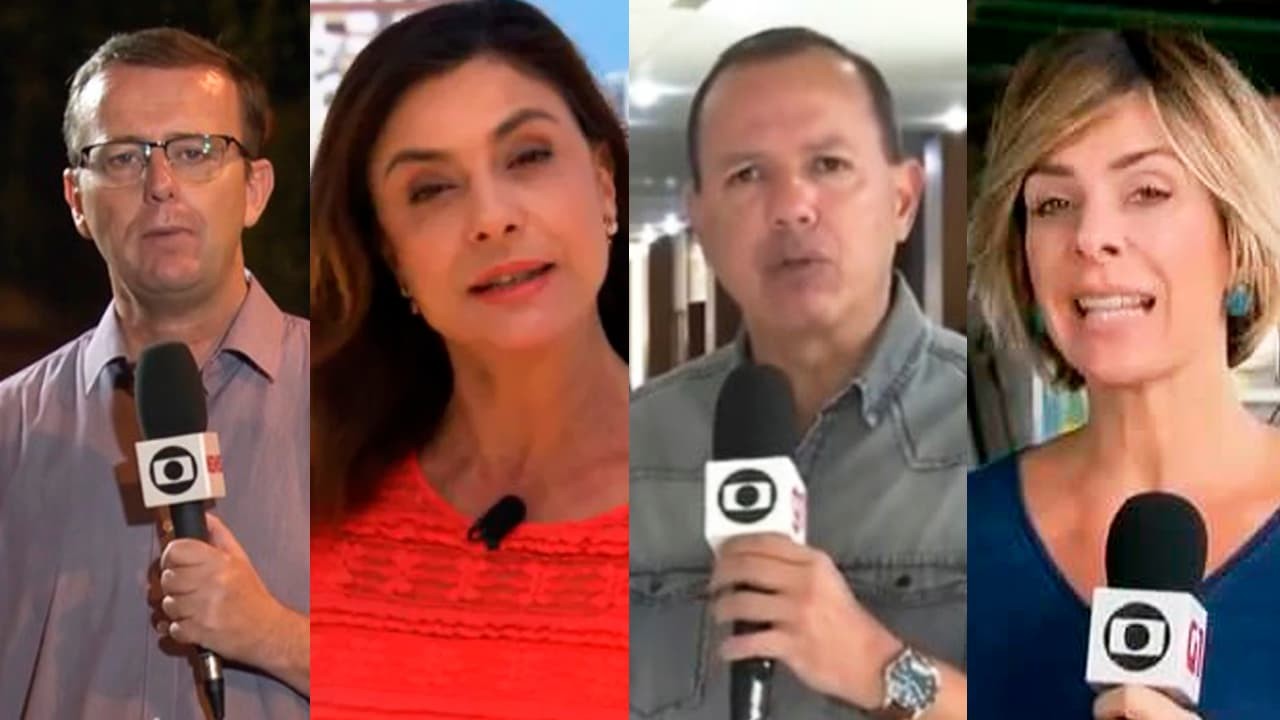 Carlos de Lannoy, Mônica Sanches, Eduardo Tchao e Flávia Jannuzzi foram dispensados pela Globo - Montagem NaTelinha
