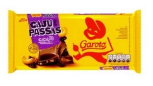 Castanhas de Caju e Uvas Passas da Garoto - Foto Reprodução Internet