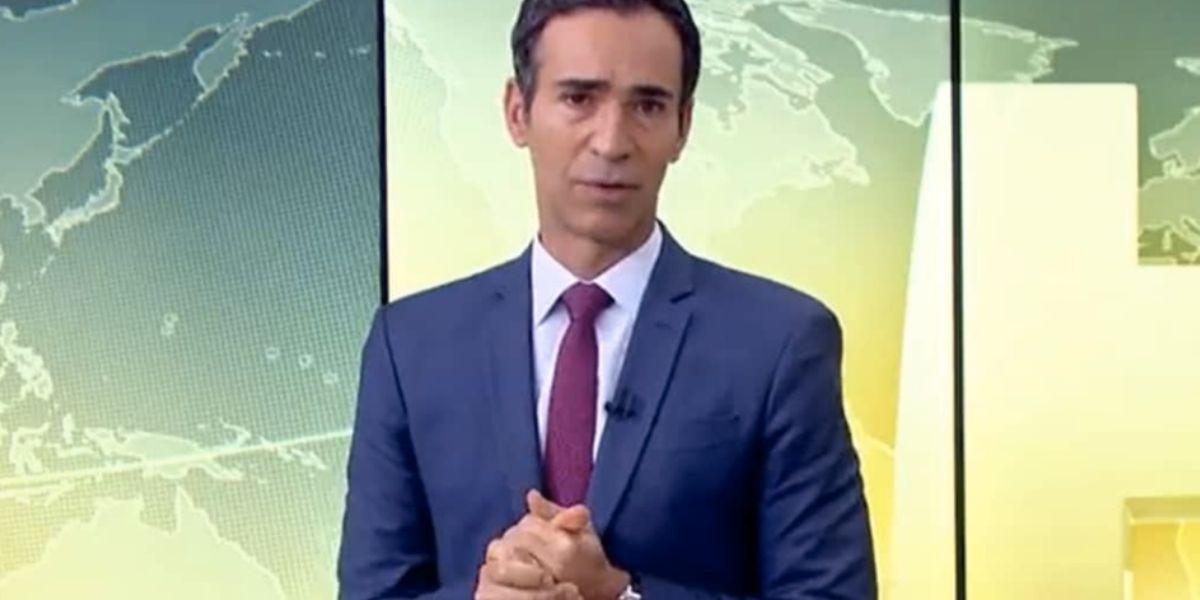 César Tralli no Jornal Hoje (Foto: Reprodução / Globo)