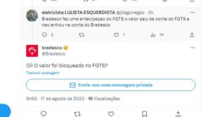 Clientes do Bradesco estão expondo situações preocupantes nesta quinta-feira, 17 - Foto Twitter