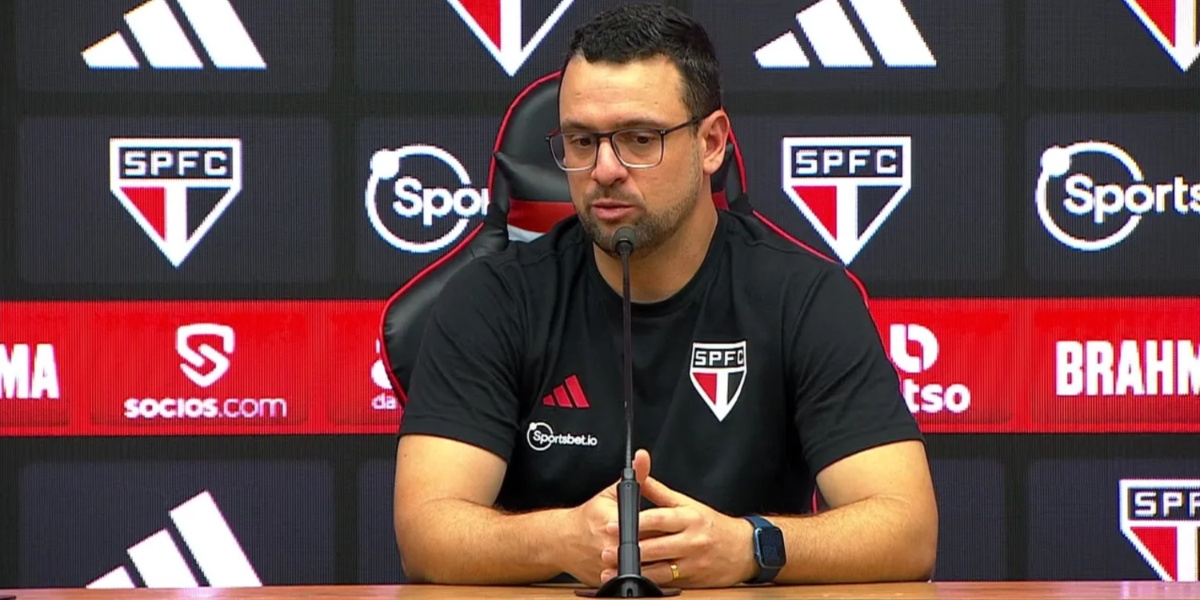 Lucas Silvestre, auxiliar técnico do São Paulo (Imagem Reprodução Internet)