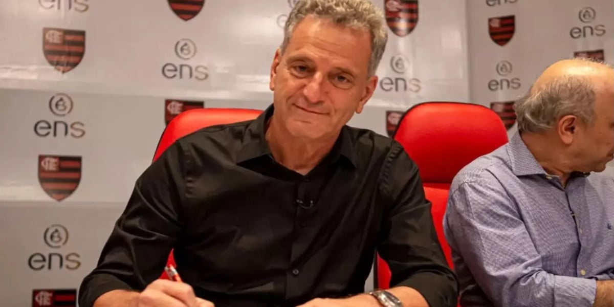 Rodolfo Landim, Presidente do Flamengo, que tomou decisão para jogo contra Athletico PR (Imagem Reprodução Internet)