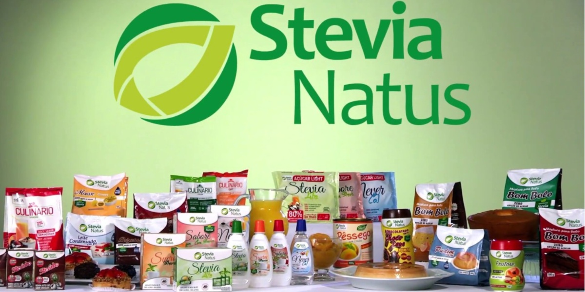 Produtos da Stevia Natus, empresa de Gusttavo Lima (Imagem Reprodução Internet)