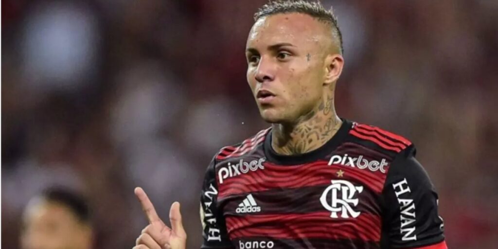 Éverton Cebolinha, jogador do Flamengo (Imagem Reprodução Internet)