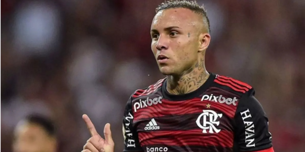 Éverton Cebolinha, jogador do Flamengo (Imagem Reprodução Internet)