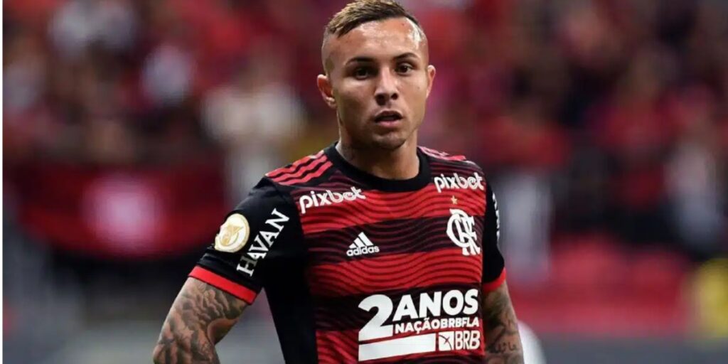 Éverton Cebolinha, jogador do clube do Flamengo (Imagem Reprodução Internet)