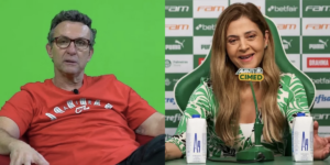 Imagem do post Neto paralisa programa na Band com notícia sobre Leila Pereira no Palmeiras e senta a lenha: “É uma idiotice”