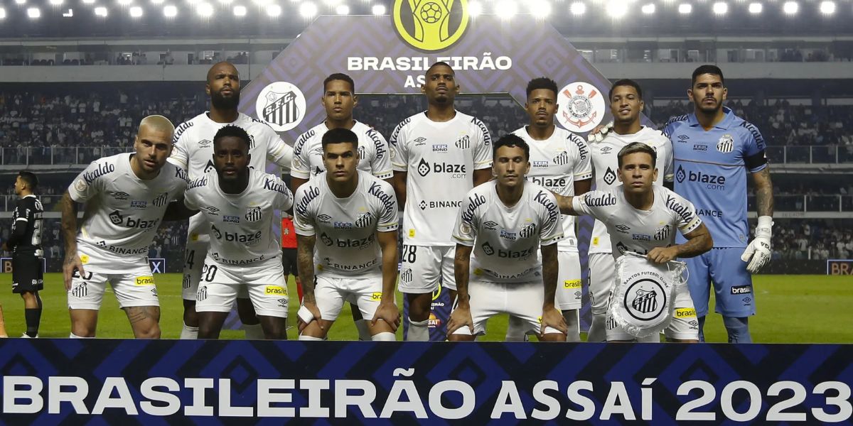 Elenco do Santos no Brasileirão 2023 (Reprodução - Internet)