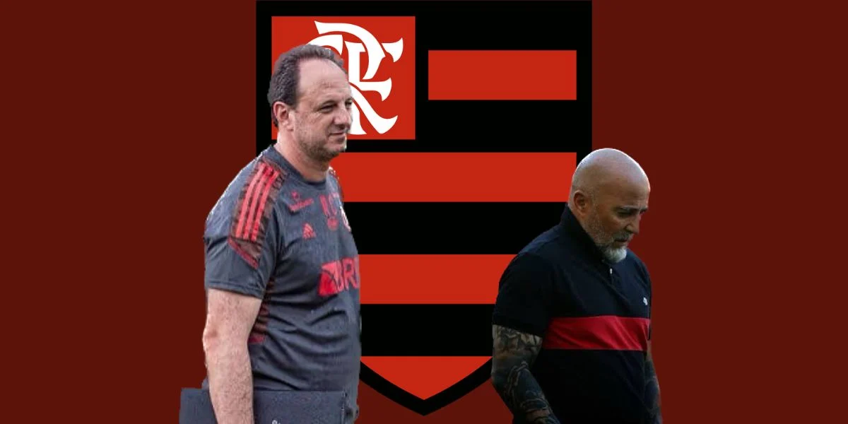 Flamengo age na surdina para dar rasteira em Sampaoli - Montagem TVFOCO