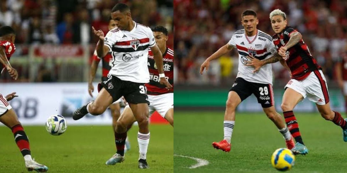 Flamengo e São Paulo se enfrentam na Copa do Brasil (Foto - Montagem TV Foco).