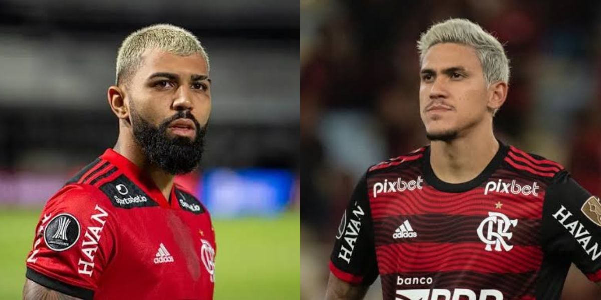 Gabigol e Pedro, atacantes do Flamengo (Foto - Montagem TV Foco).