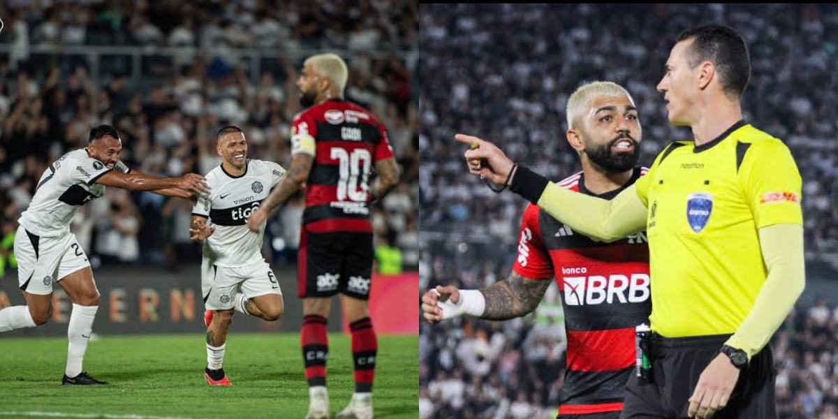 Gabigol pode ser punido pela Conmebol (Foto - Montagem TV Foco).