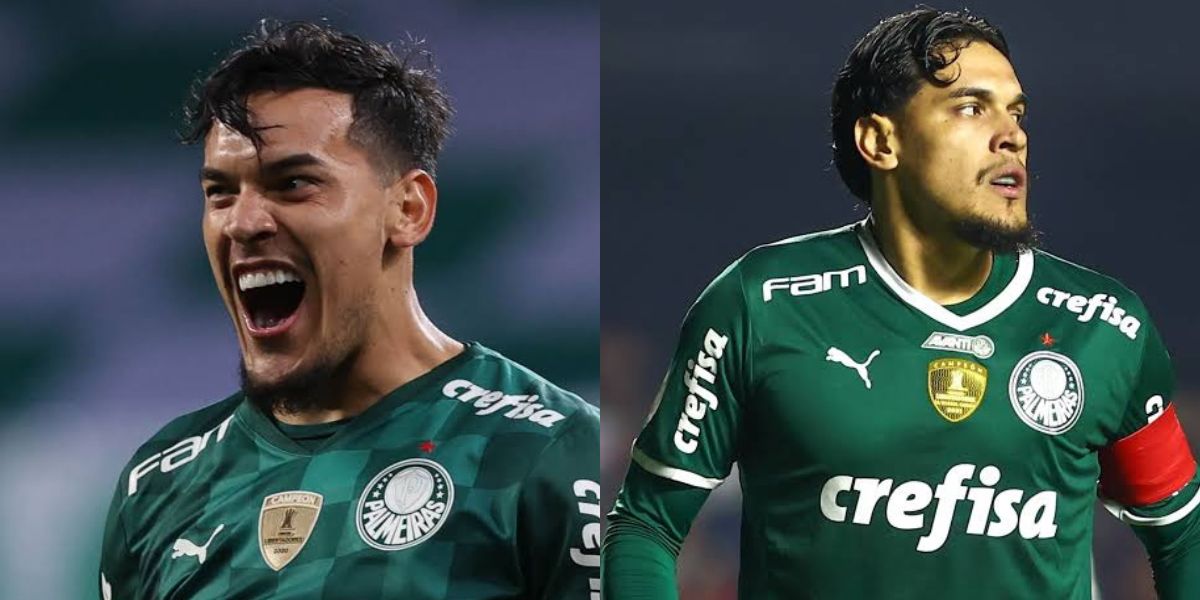 Gustavo Gómez, zagueiro do Palmeiras (Montagem TV Foco).