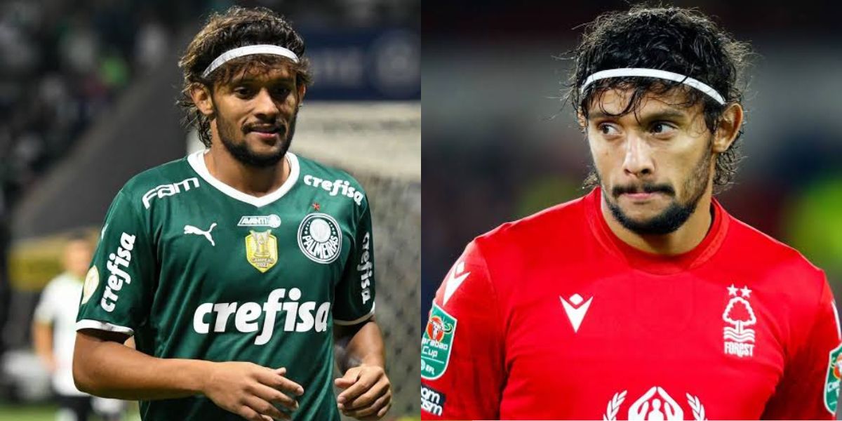 Gustavo Scarpa, meio-campista do Nottm Forest (Foto - Montagem TV Foco).