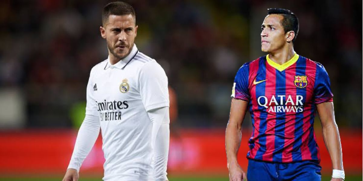 Hazard e Sánchez, jogadores que brilharam na Europa (Montagem -Tv Foco).