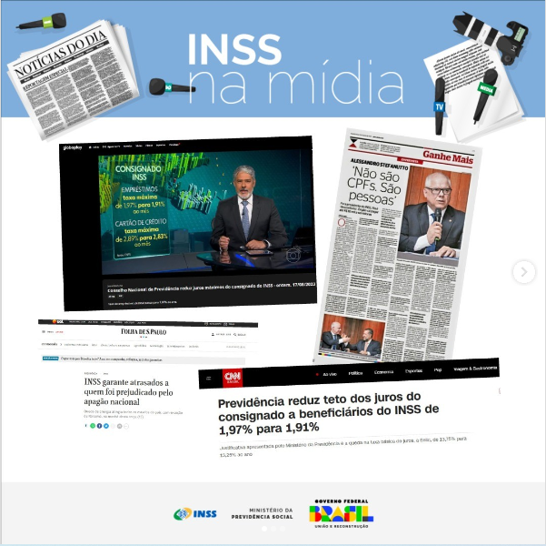 Publicação do INSS no Instagram - Foto: Reprodução/Internet