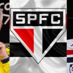 James Rodríguez, Dorival Júnior e bandeira do São Paulo - Foto Reprodução Internet