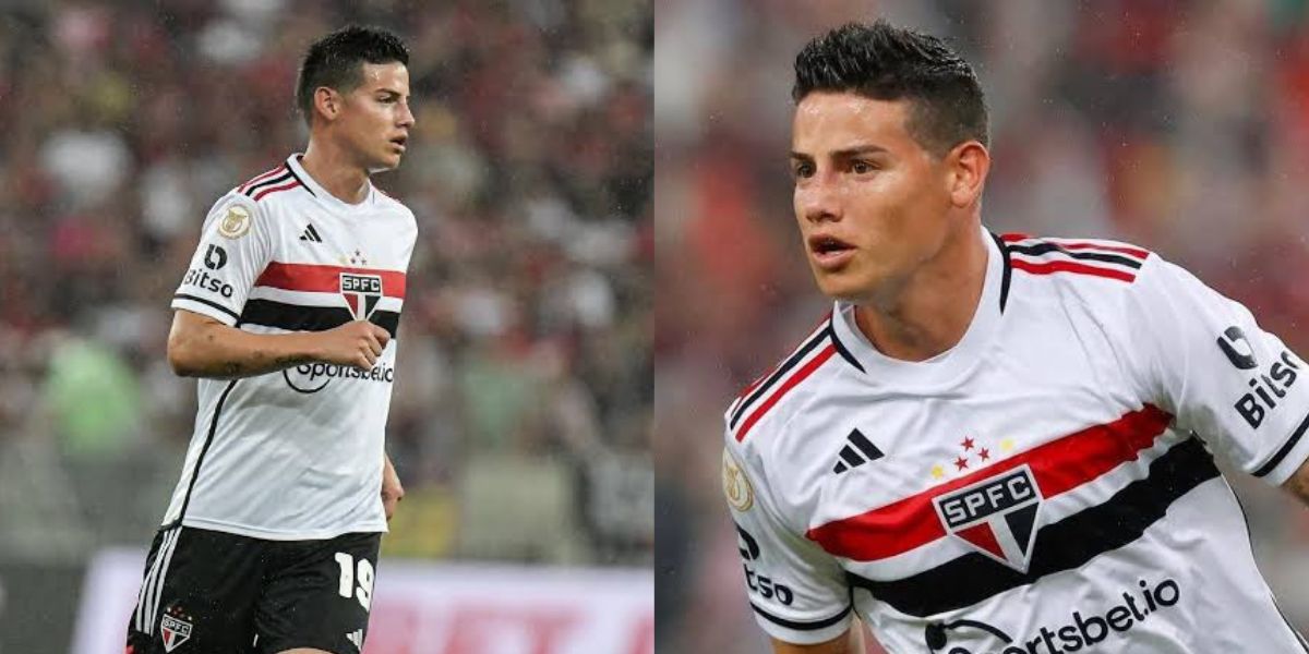 James Rodríguez, meia do São Paulo (Foto - Montagem TV Foco).