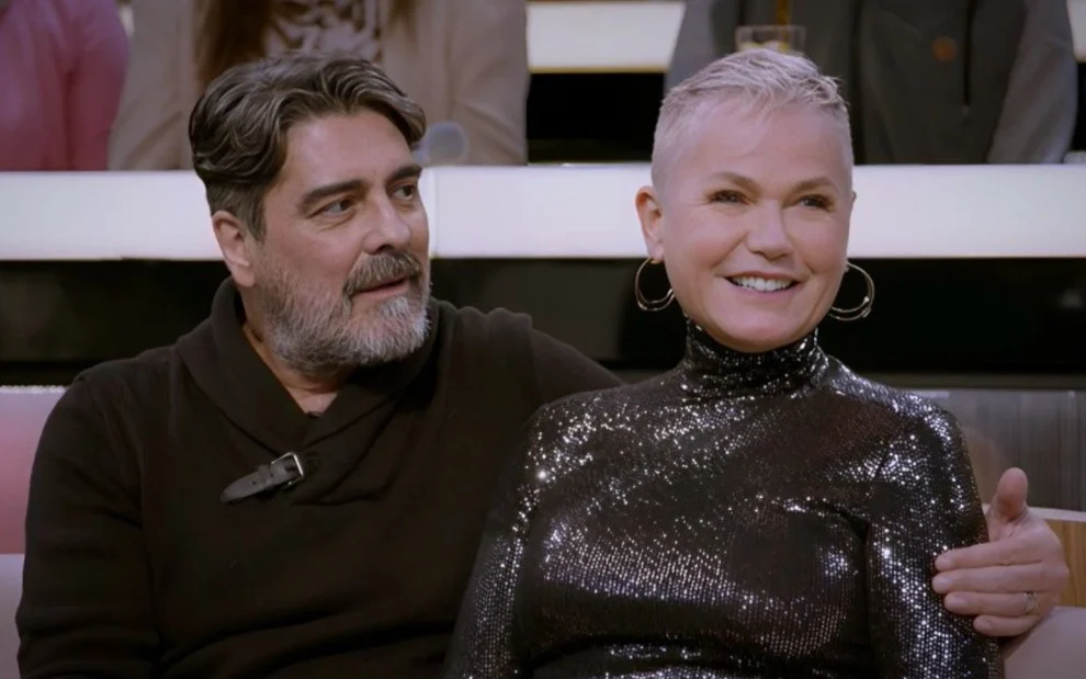 Junno Andrade e Xuxa na Globo - Foto Reprodução Globo