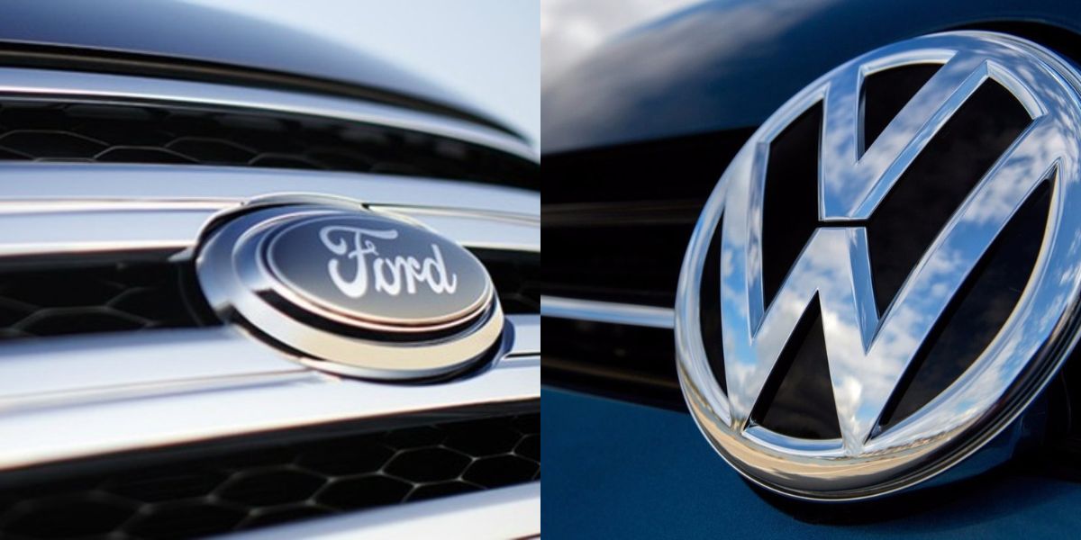 Logo da Ford e da Volkswagen (Reprodução - Internet)