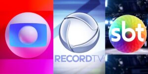 Logo da Globo, Record e SBT - Foto Reprodução Internet