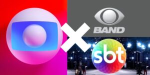 Logo da Globo, SBT e da Band - Foto Reprodução Internet