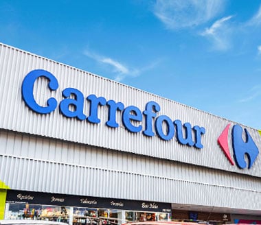 Logo do Carrefour em fechada - Foto Reprodução Internet