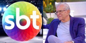 Logo do SBT e Carlos Alberto - Foto Reprodução Internet