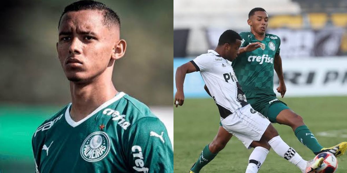 Michel, zagueiro do Palmeiras (Foto - Montagem TV Foco).