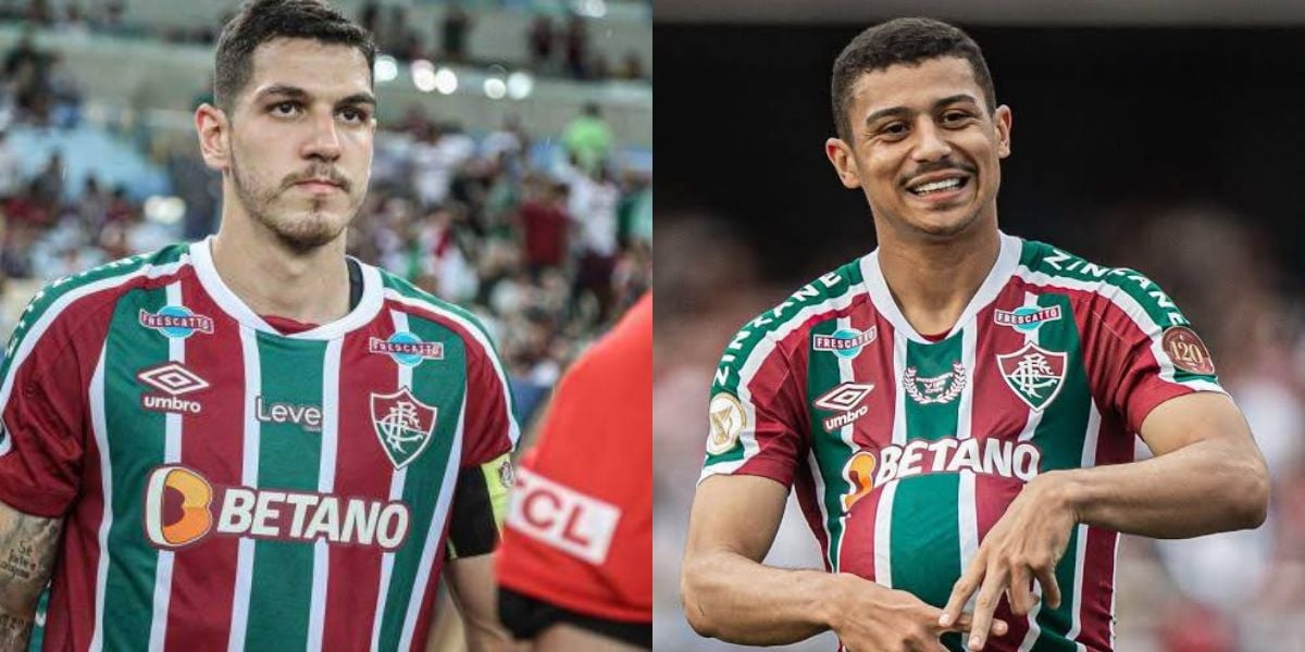 Nino e André, jogadores do Fluminense (Foto - Montagem - TV Foco).